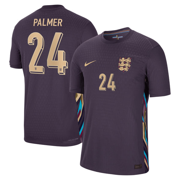 England Nike Dri Fit Adv Away 2024/25 with Palmer 24 printing Jersey - Purple