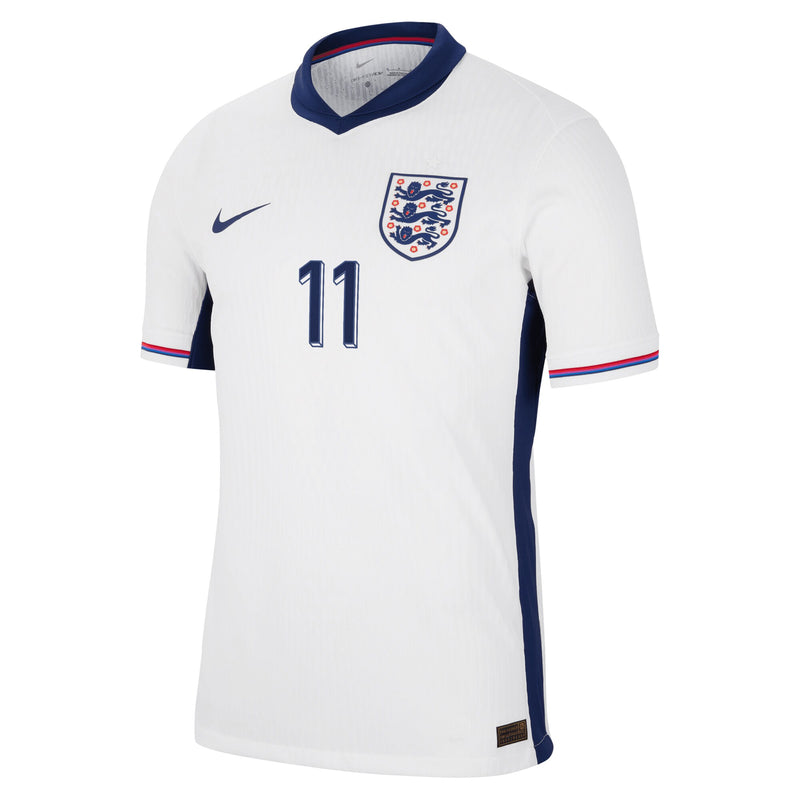 England Nike Dri Fit Adv Home Match Shirt 2024 with Foden 11 printing Jersey - White