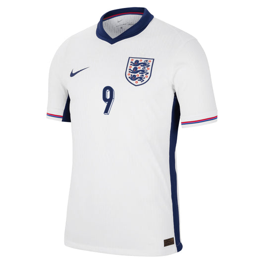England Nike Dri Fit Adv Home Match Shirt 2024 with Kane 9 printing Jersey - White