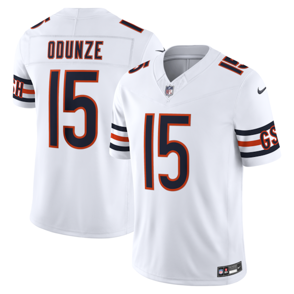 Rome Odunze Chicago Bears Official-Nike Vapor F.U.S.E. Stitched Limited Jersey - White