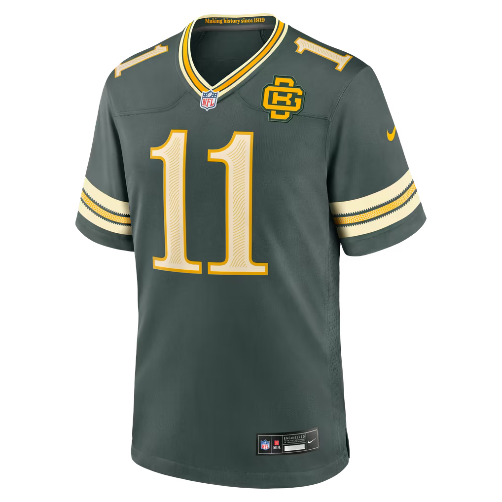 Jayden Reed Green Bay Packers Official-Nike 2026 Rivalries Collection Game Jersey - Green