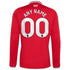 Manchester United Official-Adidas 2026/27 Home Replica Long Sleeve Custom Jersey - Red