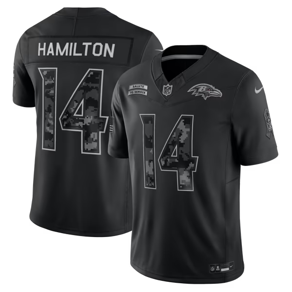 Kyle Hamilton Baltimore Ravens Official-Nike 2026 Salute to Service Stitched Limited Jersey - Black