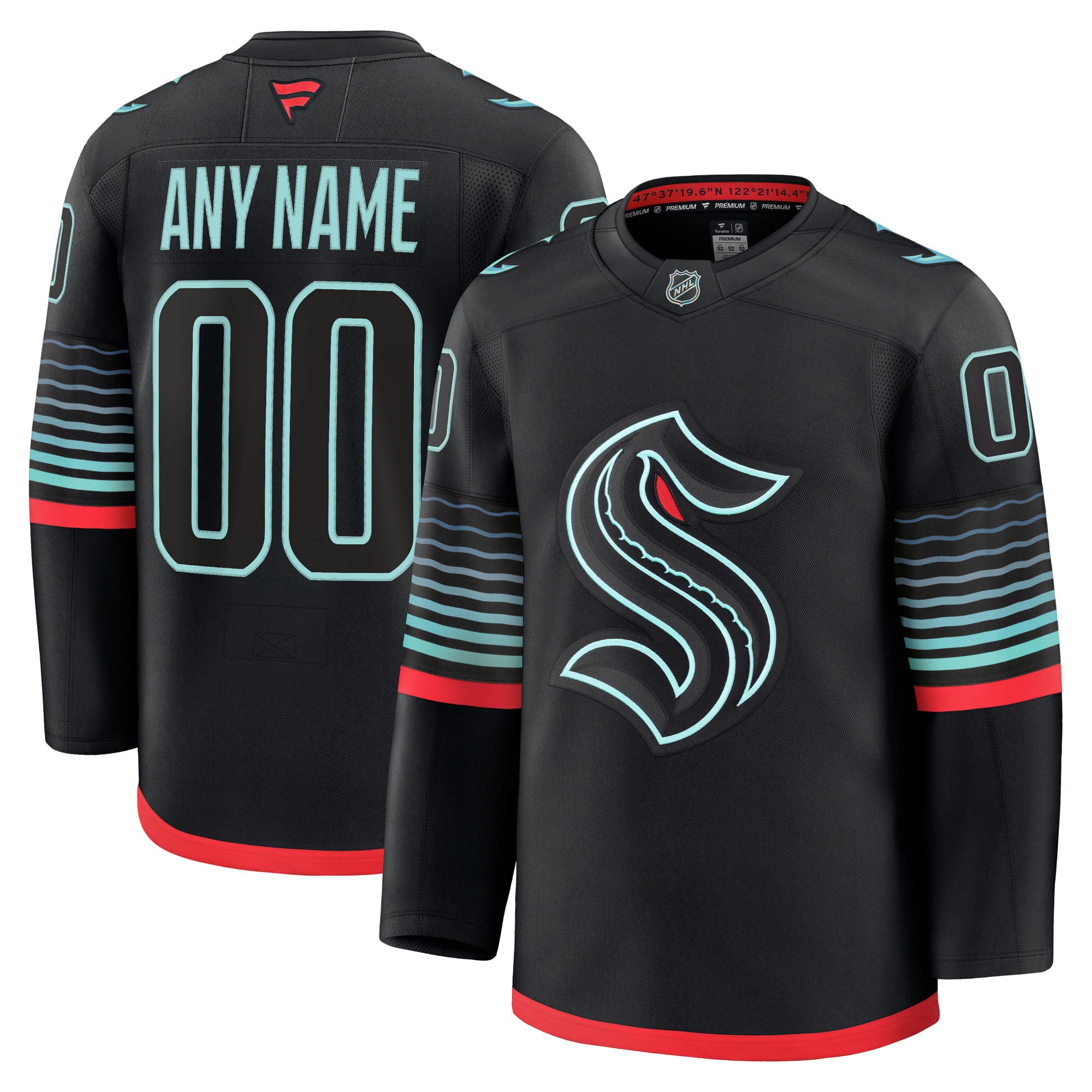 Teams Fans Shop Seattle Kraken Fanatics Alternate Premium Jersey