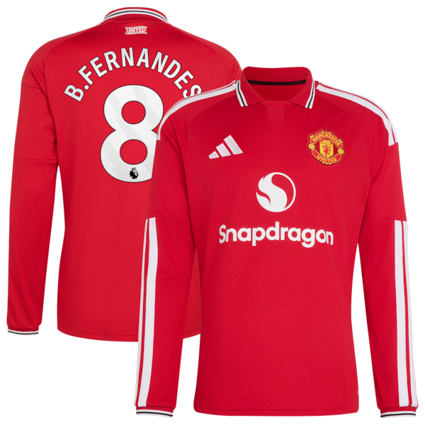 Official-Adidas Bruno Fernandes Manchester United 2026/27 Home Stadium Replica Jersey Red