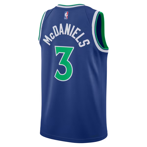 Jaden McDaniels Minnesota Timberwolves Official-Nike Unisex Swingman Jersey - Icon Edition - Blue