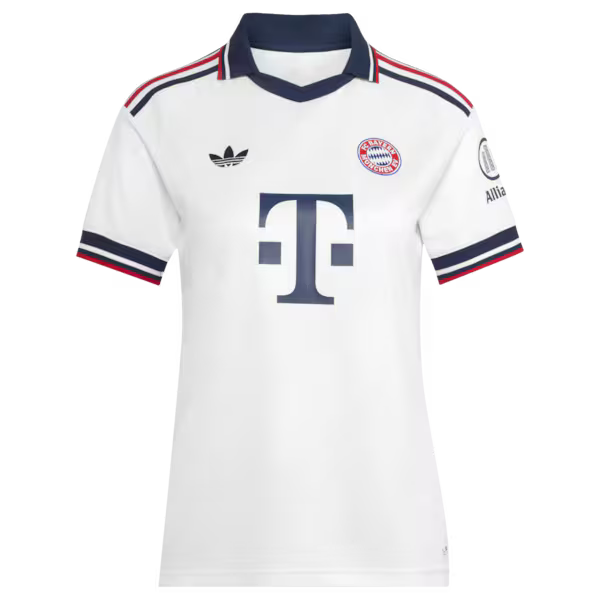Michael Olise Bayern Munich Official-Adidas Women's 2026/27 Away Replica Jersey - White