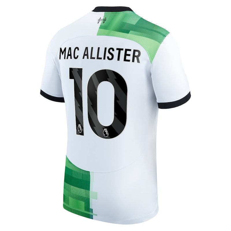 Alexis Mac Allister Liverpool Nike 2023/24 Away Player Jersey - White