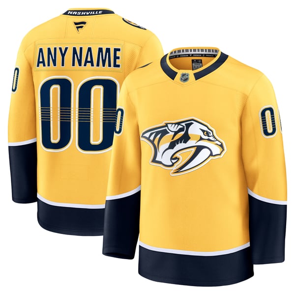 Teams Fans Shop Nashville Predators Fanatics Home Premium Jersey - Gold