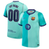 Barcelona Official-Nike 2026/27 Third Stadium Replica Custom Jersey - Turquoise