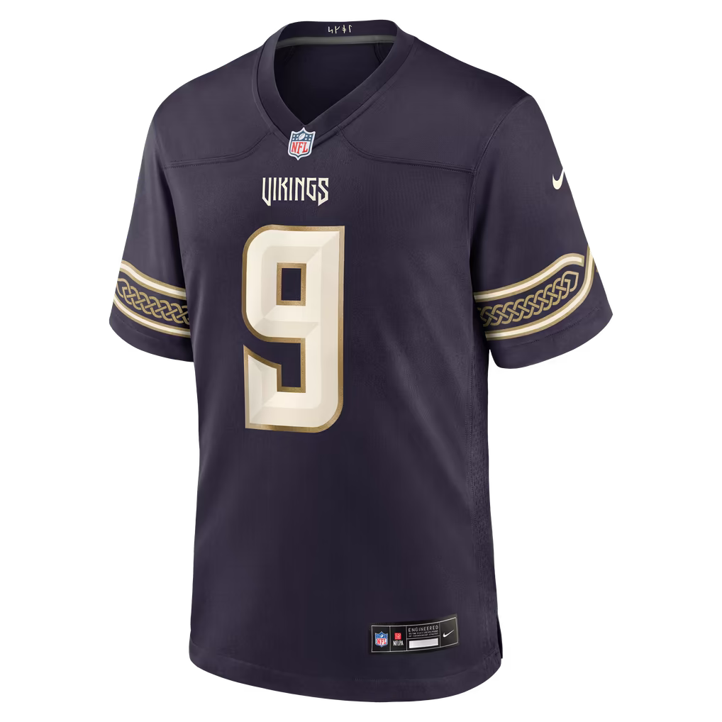 J.J McCarthy Minnesota Vikings Official-Nike 2026 Rivalries Collection Game Jersey - Purple