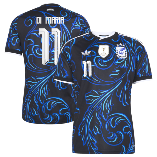 Official-Adidas Angel Di Maria Argentina National Team 2026 Away Replica Jersey Black