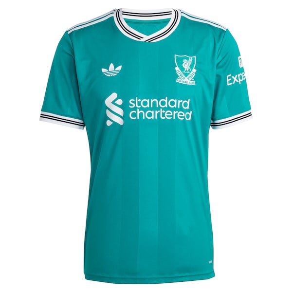 Official-Adidas Liverpool 2025/26 Third Replica Custom Jersey Green