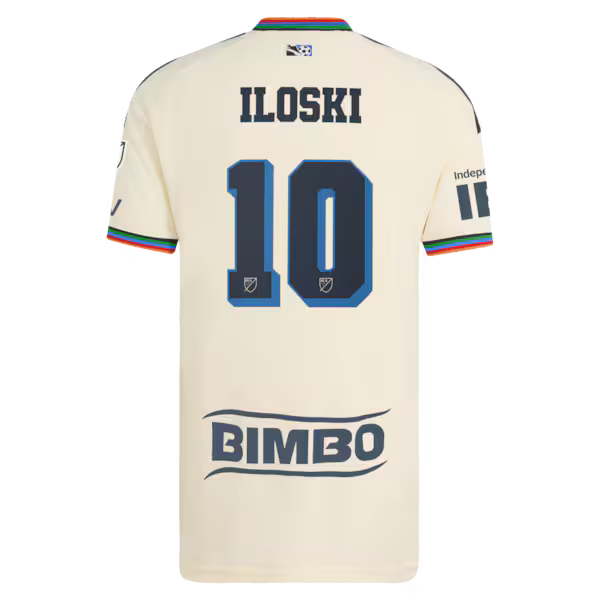Milan Iloski Philadelphia Union Official-Adidas 2026 Archive On-Field Authentic Jersey - Tan