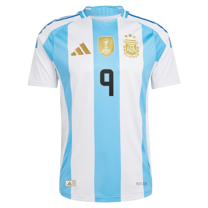 Julián Álvarez Argentina National Team adidas 2024 Home Authentic Jersey - White