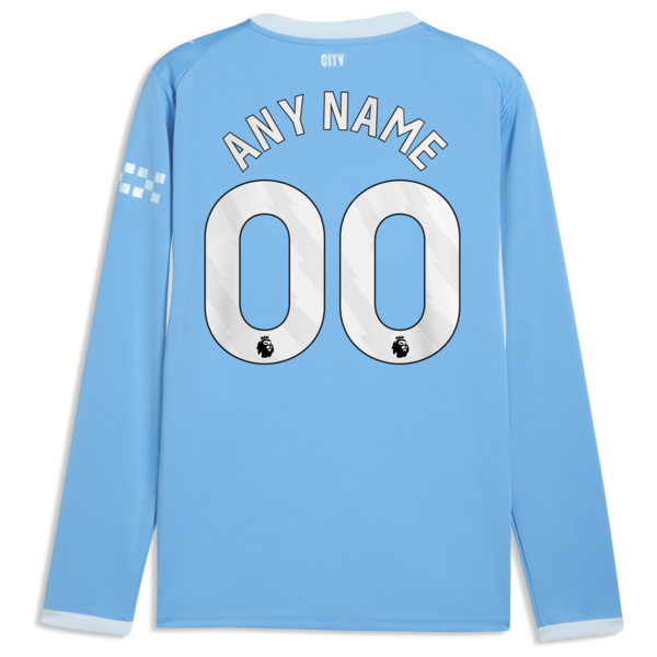 Official-Puma Manchester City 2026/27 Home Replica Long Sleeve Custom Jersey Light Blue