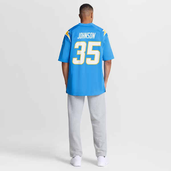 Amar Johnson Los Angeles Chargers Official-Nike Team Game Jersey - Powder Blue