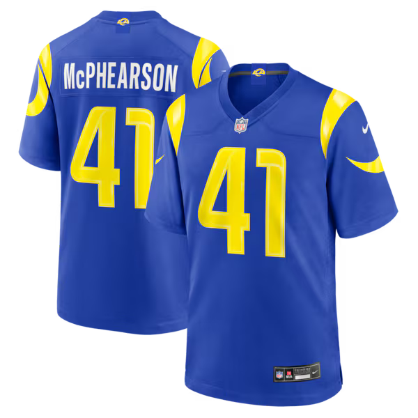 Zech McPhearson Los Angeles Rams Official-Nike Team Game Jersey - Royal