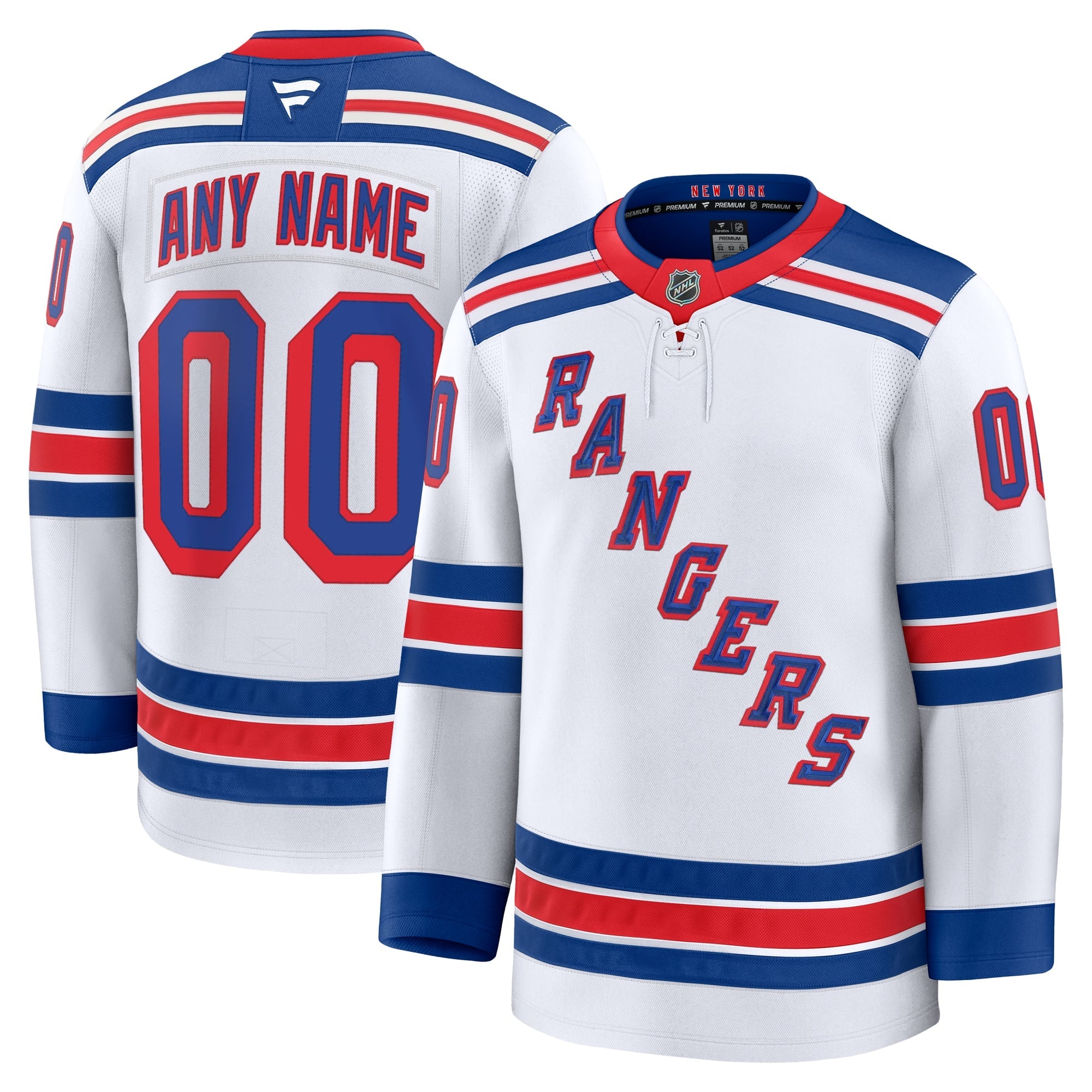 Teams Fans Shop New York Rangers Fanatics Away Premium Custom Jersey
