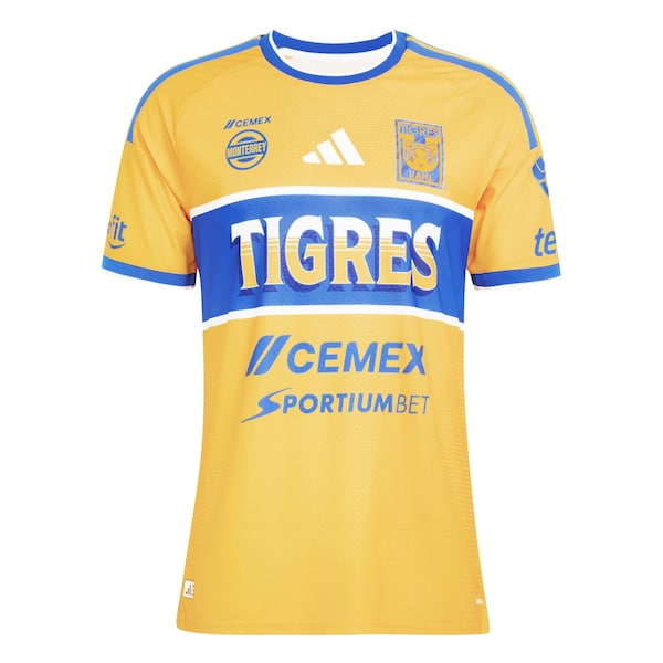 Tigres UANL Official-Adidas 2026/27 Home Replica Jersey - Gold