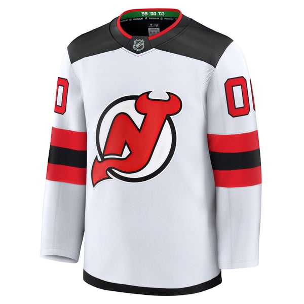 Teams Fans Shop New Jersey Devils Fanatics Away Premium Custom Jersey White