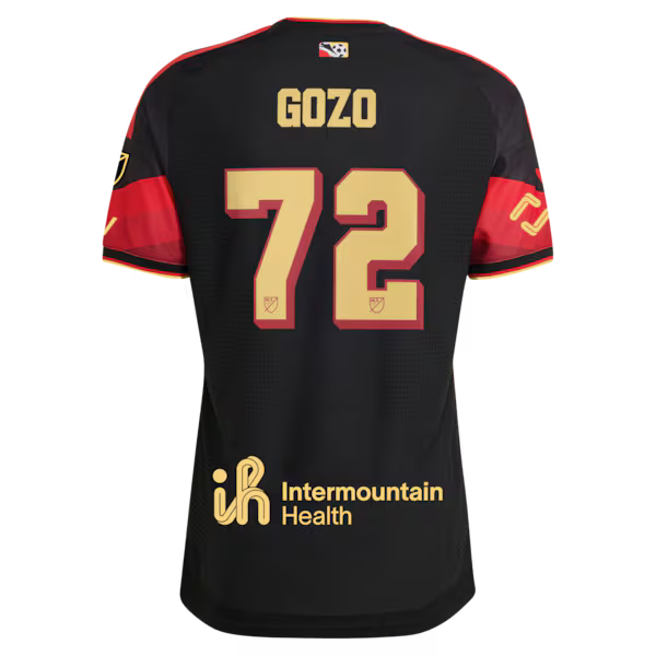 Zavier Gozo Real Salt Lake Official-Adidas 2026 Archive On-Field Authentic Jersey - Black