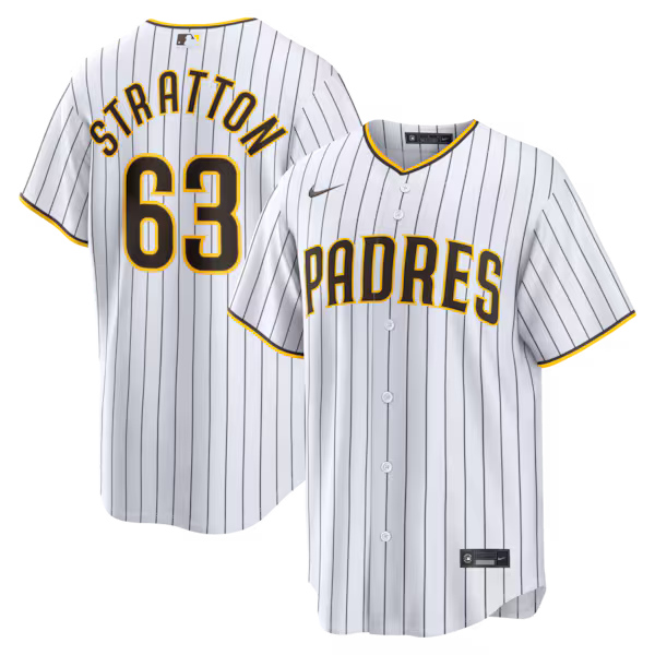 Hunter Stratton San Diego Padres Official-Nike Home Replica Jersey - White