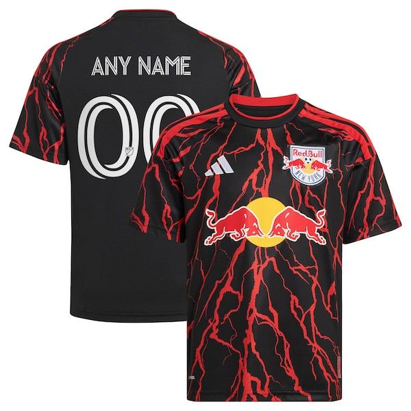 Official-Adidas New York Red Bulls 2026 The Rooted Kit Replica Custom Jersey Black