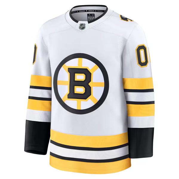 Teams Fans Shop Boston Bruins Fanatics Away Premium Custom Jersey - White