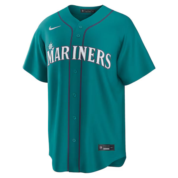 Seattle Mariners Official-Nike Alternate Replica Jersey - Teal