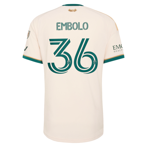 Breel Embolo Atlanta United FC Official-Adidas 2026 Spirit of '96 On-Field Authentic Patch Jersey - Tan