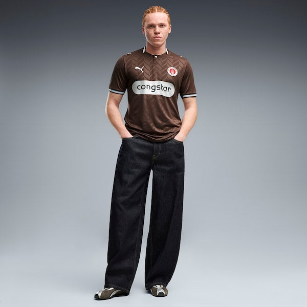 St. Pauli Official-Puma 2026/27 Home Replica Jersey - Brown