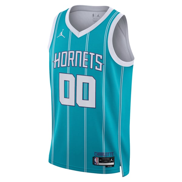 Teams Fans Shop Unisex Charlotte Hornets Jordan Icon Swingman Jersey Teal