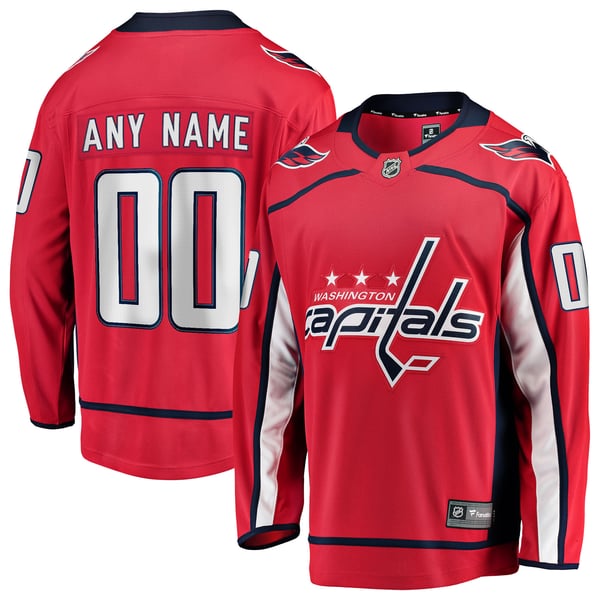 Teams Fans Shop Fanatics Men's Washington Capitals Home Breakaway Custom Jersey
