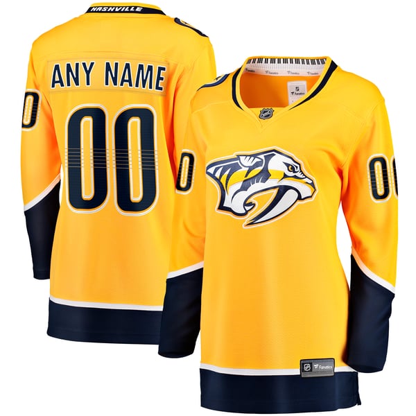 Teams Fans Shop Fanatics Women's Nashville Predators Home Breakaway Custom Jersey