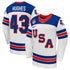 Teams Fans Shop Nike Quinn Hughes US Hockey 2026 Away Jersey - White