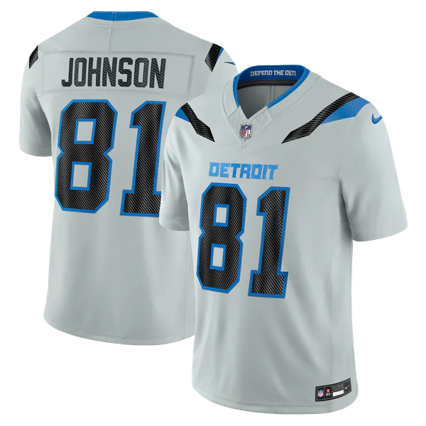 Calvin Johnson Detroit Lions Official-Nike 2026 Rivalries Collection Stitched Limited Jersey - Silver