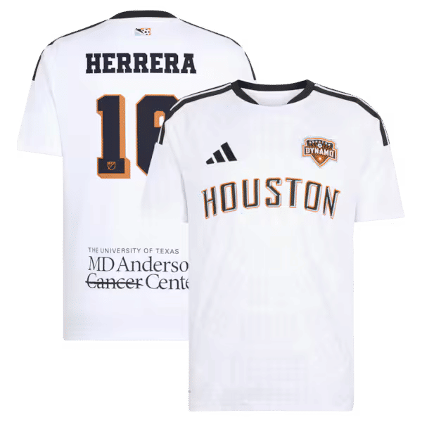 Héctor Herrera Houston Dynamo FC Official-Adidas 2026 Archive Replica Jersey - White