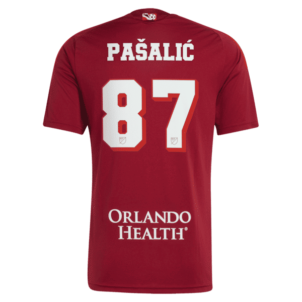Marco Pašalić Orlando City SC Official-Adidas 2026 Archive Replica Jersey - Red