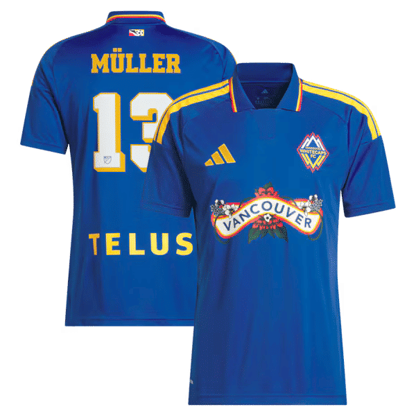 Thomas Müller Vancouver Whitecaps FC Official-Adidas 2026 Archive Replica Jersey - Royal