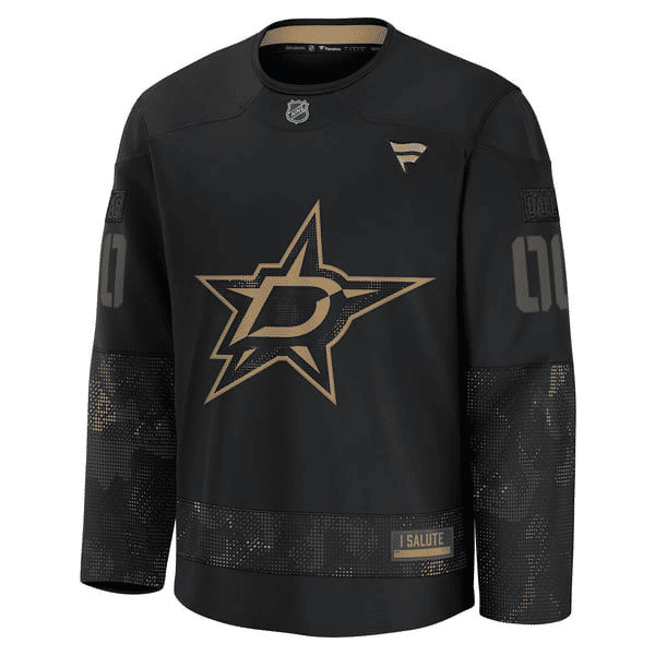 Teams Fans Shop Dallas Stars Fanatics Military Practice Jersey Black