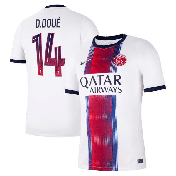 Official-nike Désiré Doué Paris Saint-Germain 2026/27 Away Stadium Replica Jersey White