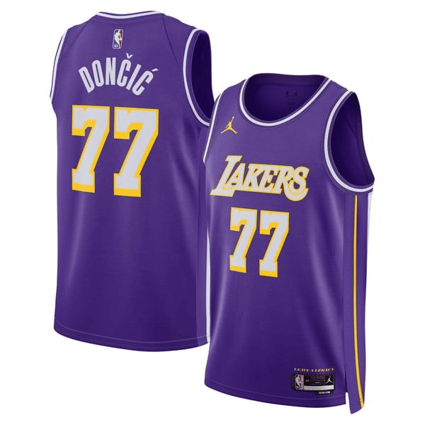 Teams Fans Shop Luka Dončić Los Angeles Lakers Jordan Unisex Jersey - Purple
