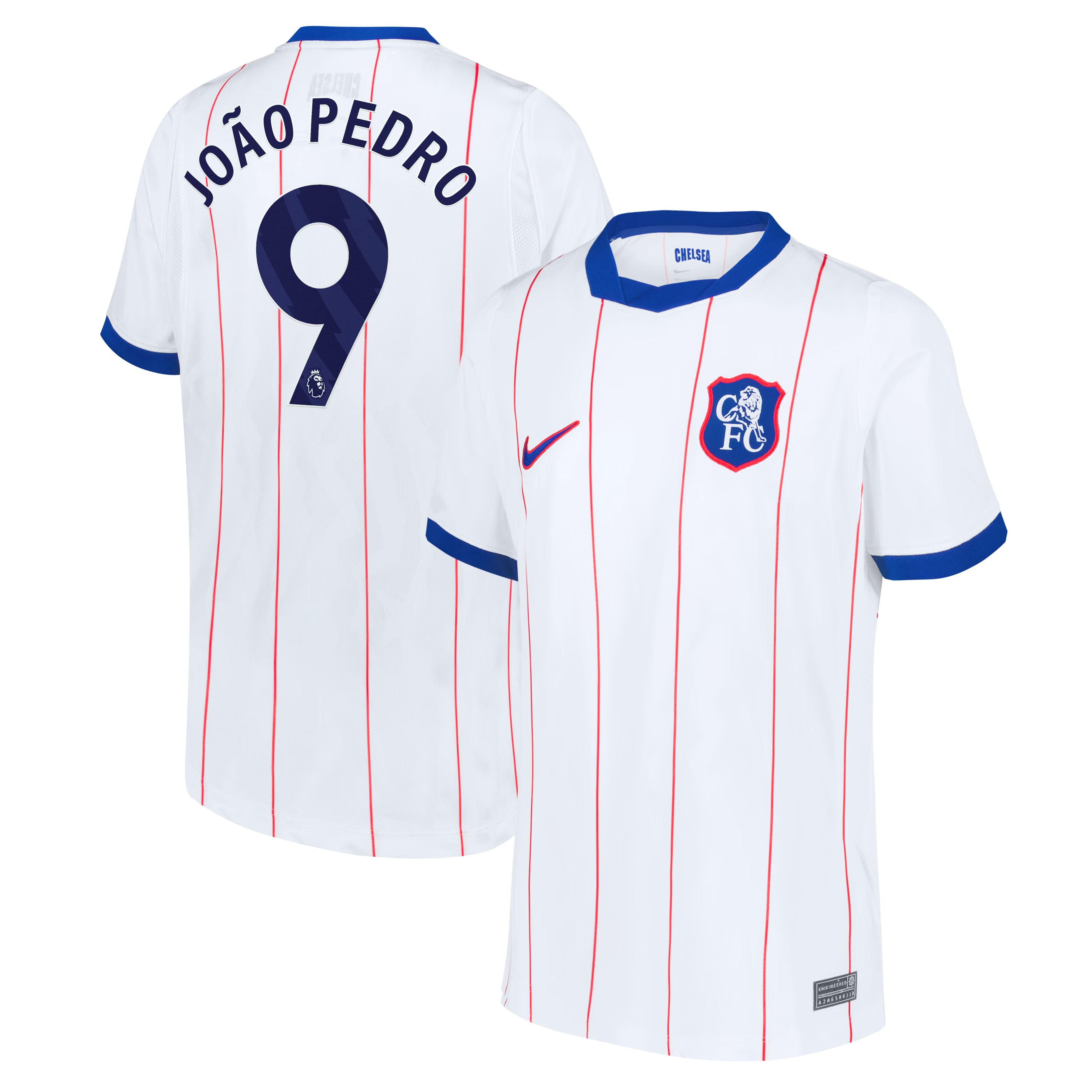João Pedro Chelsea Official-Nike Youth 2026/27 Third Stadium Replica Jersey - White