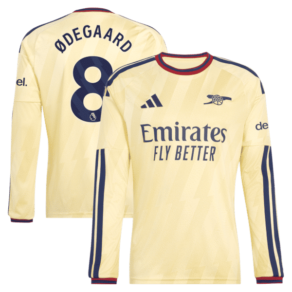Martin Ødegaard Arsenal Official-Adidas 2026/27 Third Replica Long Sleeve Jersey - Yellow