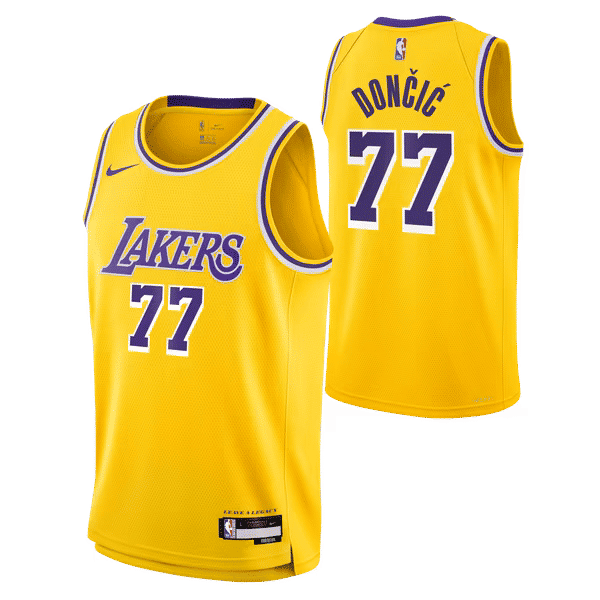 Teams Fans Shop Nike Unisex Luka Dončić Lakers Swingman Jersey Gold