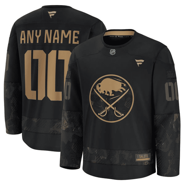 Teams Fans Shop Fanatics Buffalo Sabres 2024 Military Appreciation Practice Jersey - Black