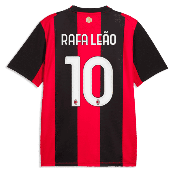 Official-Puma Rafael Leão AC Milan 2026/27 Home Replica Jersey Black/Red