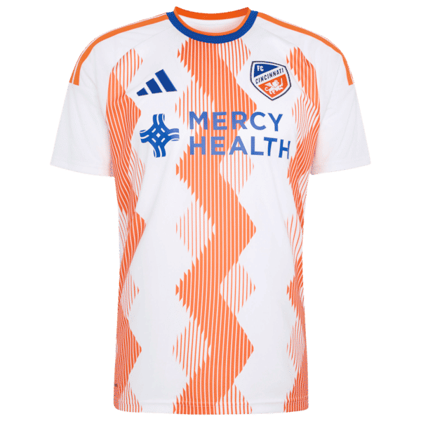 Official-Adidas Kevin Denkey FC Cincinnati 2026 The Seven Hills Kit Replica Jersey White