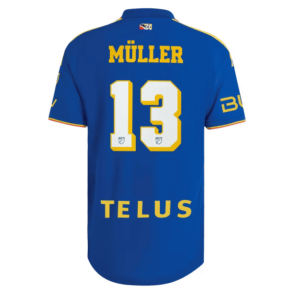 Thomas Müller Vancouver Whitecaps FC Official-Adidas 2026 Archive On-Field Authentic Jersey - Royal